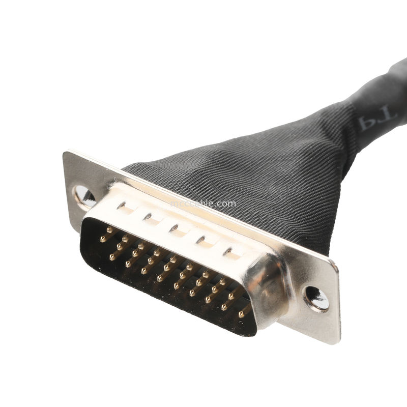 Lvds kabel assemblage JAE FI-RE51HL 51Pin tot HD-SUB 26P MALE SLODER UL 1007 20AWG CABLE OEM/ODM