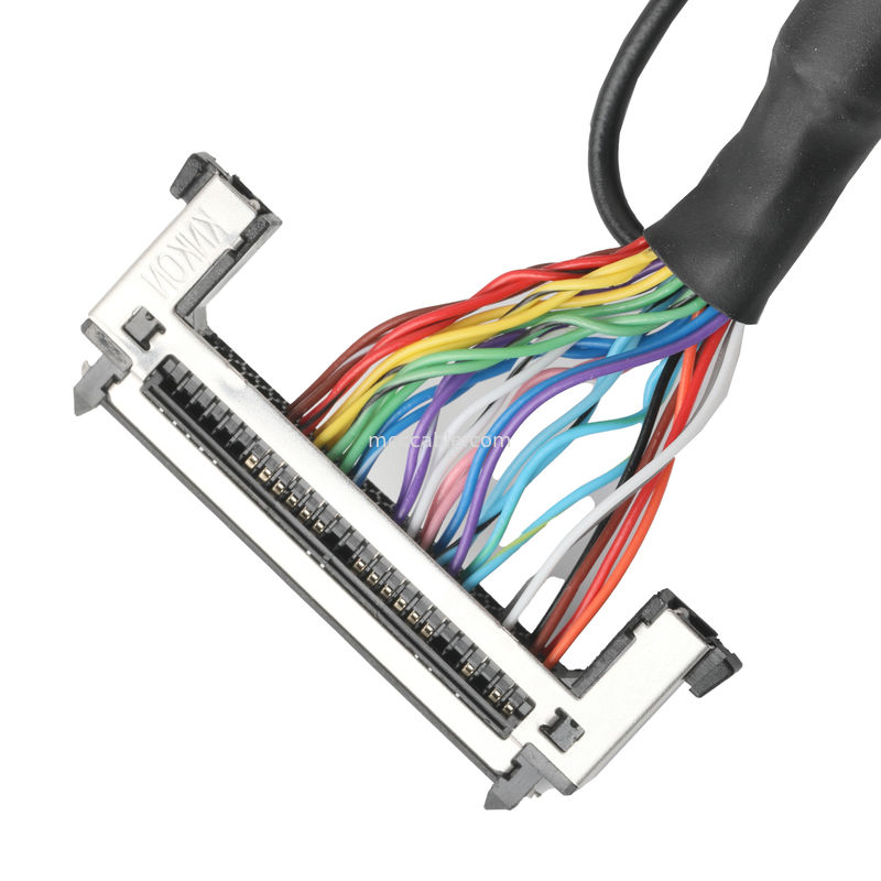 Lvds kabel assemblage JAE FI-RE51HL 51Pin tot HD-SUB 26P MALE SLODER UL 1007 20AWG CABLE OEM/ODM