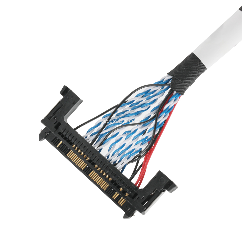 LVDS-kabelassemblage JAE FI-RE51HL 51Pin tot DP2.0 30Pin of EGN UL 1571 28AWG CABLE OEM/ODM