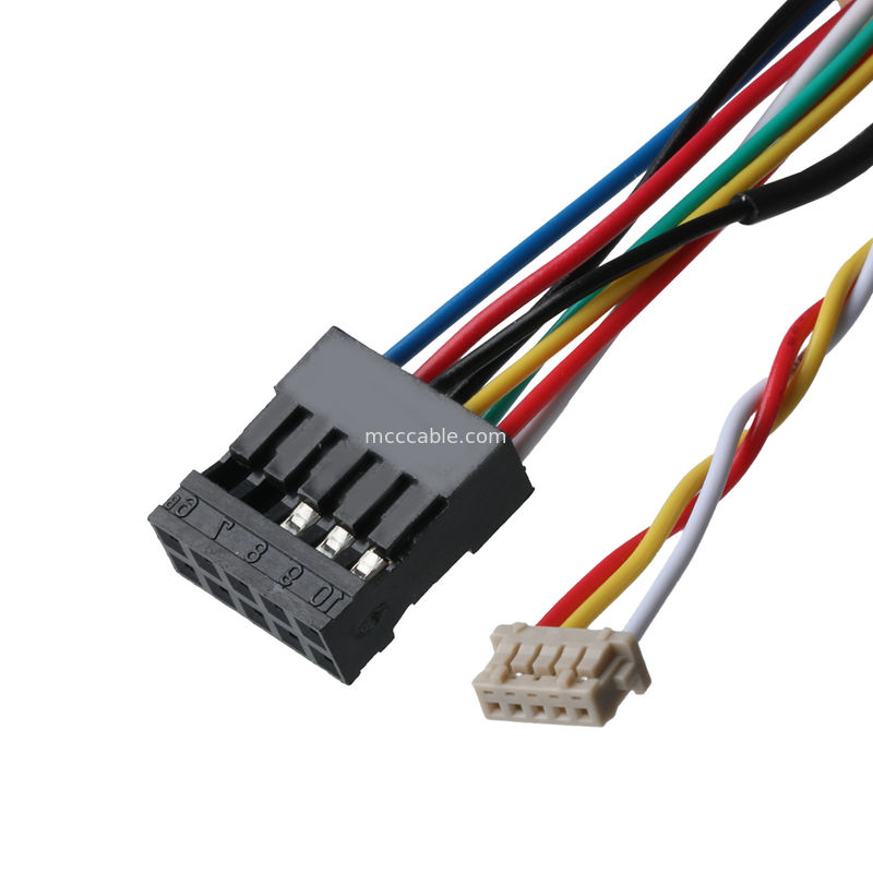 Gecombineerde op maat gemaakte kabel JST RF-10 tot DF13-14S-1.25C DF13-5S-1.25C en SEN-13314 kabelverbindingsassemblage