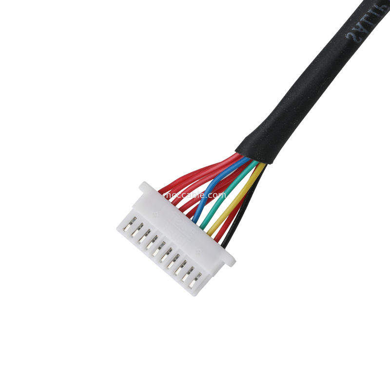 LVDS-kabel 10P JST SHLP-10V-S-B tot halfscherm harnassen maatwerk coaxkabelassemblages Automotive Wire Harness