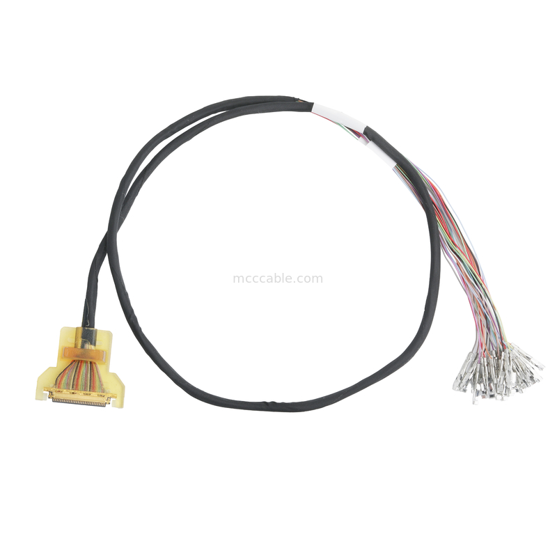 20453-230T-03 tot draadharnasterminal 30P 40P 0.4mm pitch 32AWG Lvds kabel assemblage