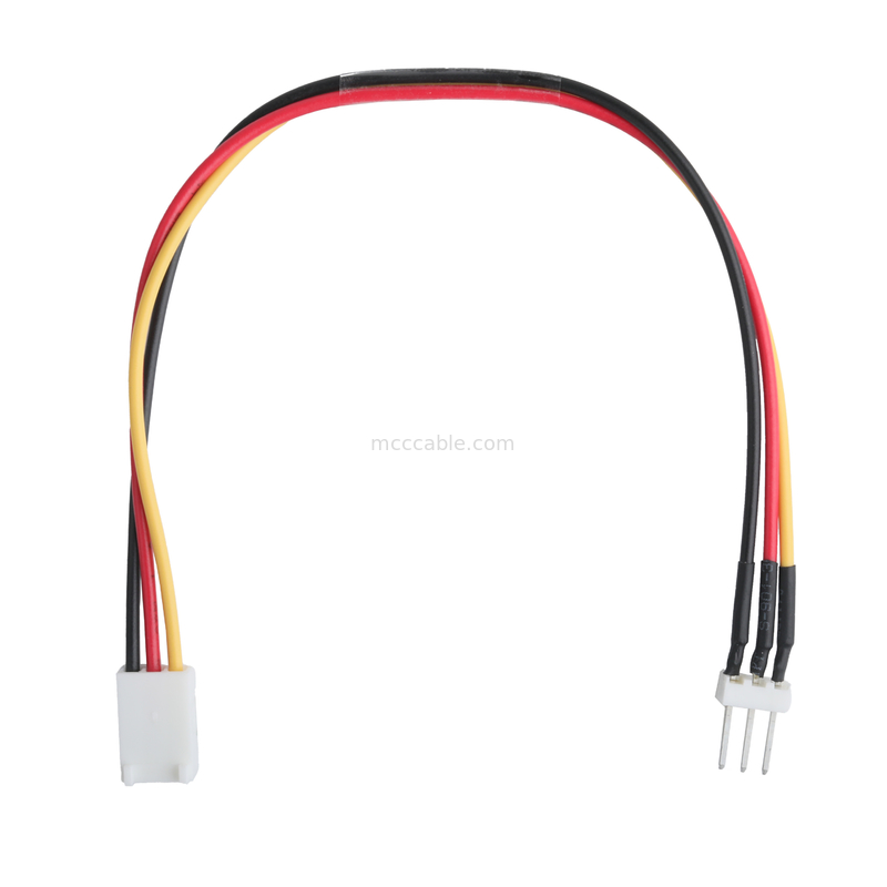 molex connector 22-23-2031 tot 22-01-3037 3-POS Fan Header Mannelijke Pins 2.54mm Pitch 22AWG Hook-Up Wire kabel
