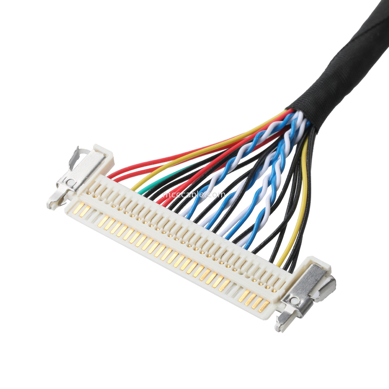 JAE FI-X30HL 30P 1.0 mm pitch naar JAE FI-S20S 20P en SHLP-6P LVDS kabel assemblage OEM/ODM