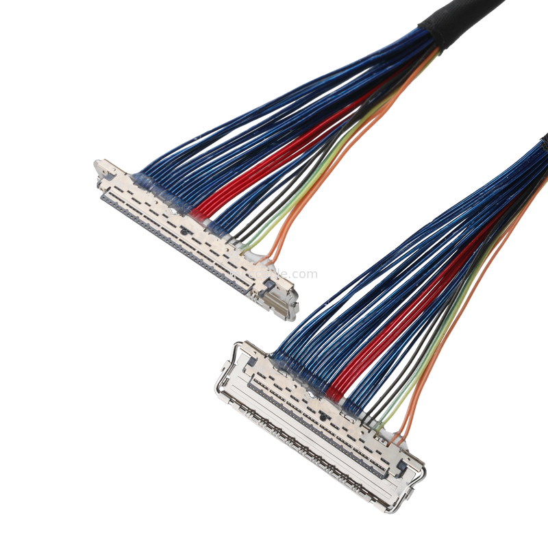 JAE FI-RE51-HL en JST EHR-7 tot en met 20679-040T-01 LVDS-EDP-kabel Micro-coaxiale kabel