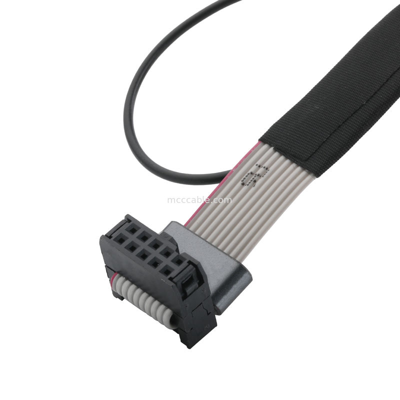 IDC FC-10P en TER M4 pitch 1.27mm Grondkabelconnector met ringdraad UL2651 28AWG kabel OEM/ODM