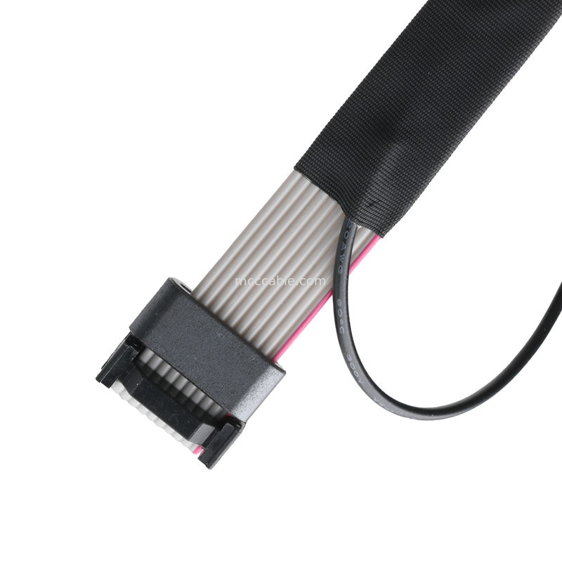 IDC FC-10P en TER M4 pitch 1.27mm Grondkabelconnector met ringdraad UL2651 28AWG kabel OEM/ODM