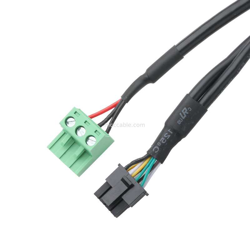 Op maat gemaakte industriële kabelconnectoren DB-15P Vrouwelijk tot HSG 43025-0800 pitch 3.0mm en 691352710003 pitch 5.8mm