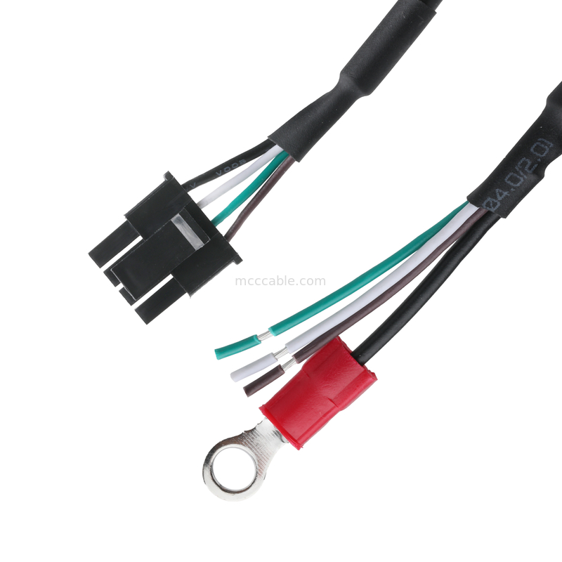 HSG 43645-0400 MX3.0-4P Aan halfgesneden draad en ring aarding kraag LVDS kabel assemblage OEM/ODM