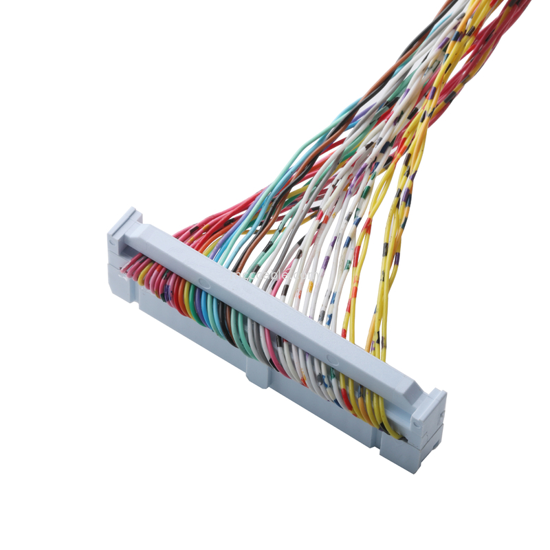 Connector 89140-0101 RCPT 40P IDC 26-28AWG GOLD Straight-Through, NPT-hubs met integrale afdichting