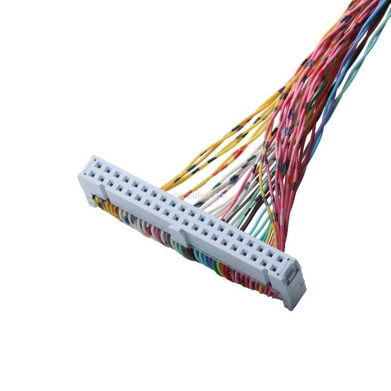 Connector 89140-0101 RCPT 40P IDC 26-28AWG GOLD Straight-Through, NPT-hubs met integrale afdichting