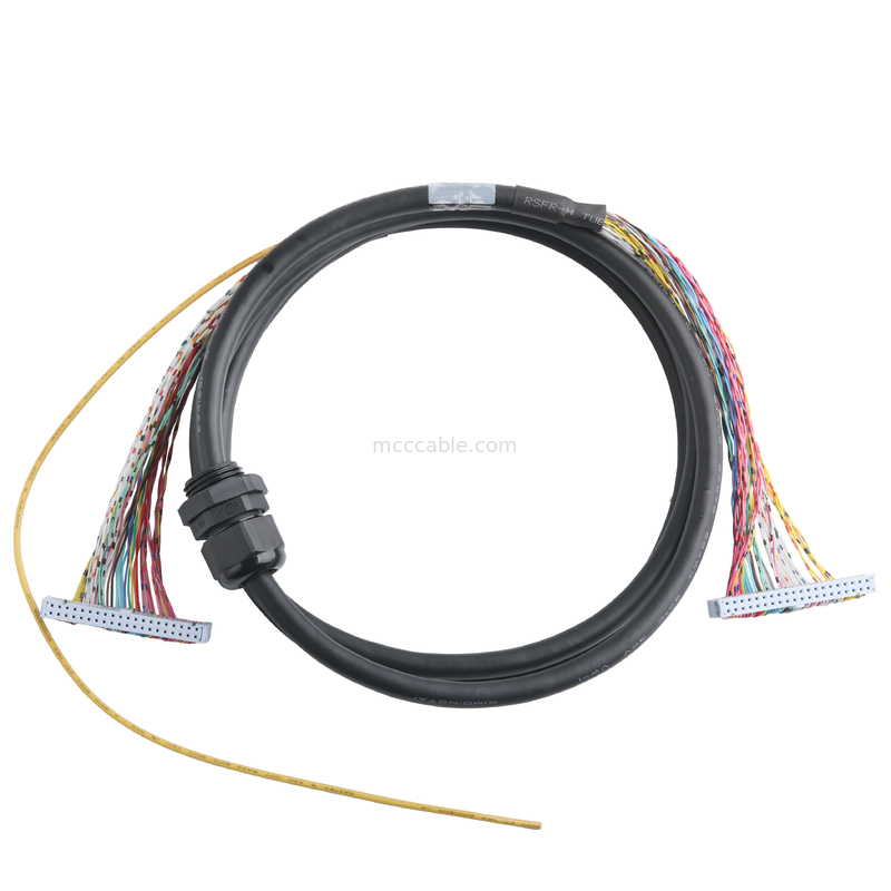 Connector 89140-0101 RCPT 40P IDC 26-28AWG GOLD Straight-Through, NPT-hubs met integrale afdichting