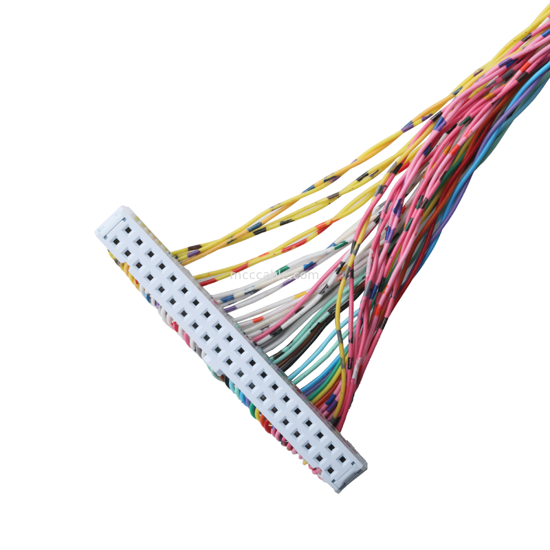 Connector 89140-0101 RCPT 40P IDC 26-28AWG GOLD Straight-Through, NPT-hubs met integrale afdichting