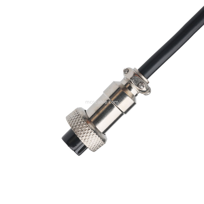 CLEAR PVC 30P D-SUB Vrouwelijke tot GX12 M12-2P connector Custom Cable Assembly Connectors OEM/ODM