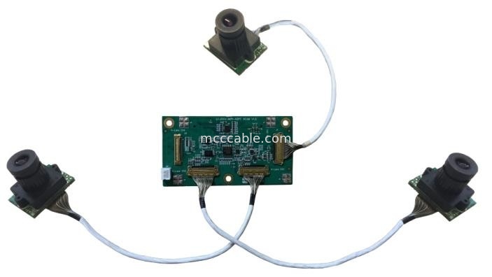 Micro Coax LI-JXAV-MIPI-ADPT-4CAM camera board en design camera connector FAW-1233-02 kabel OEM/ODM