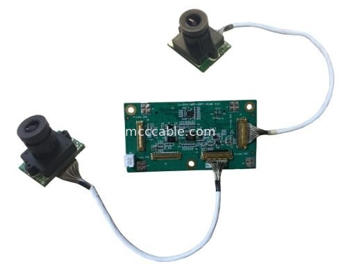 Micro Coax LI-JXAV-MIPI-ADPT-4CAM camera board en design camera connector FAW-1233-02 kabel OEM/ODM