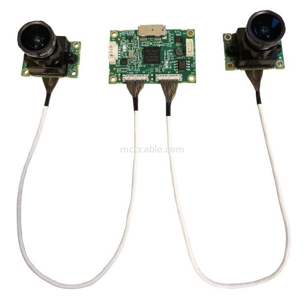 Micro Coax LI-JXAV-MIPI-ADPT-6CAM naar LI-IMX290-MIPI-M12 FAW-1233-03 Kabel Nvidia Camera Board And Design Camera Connecto