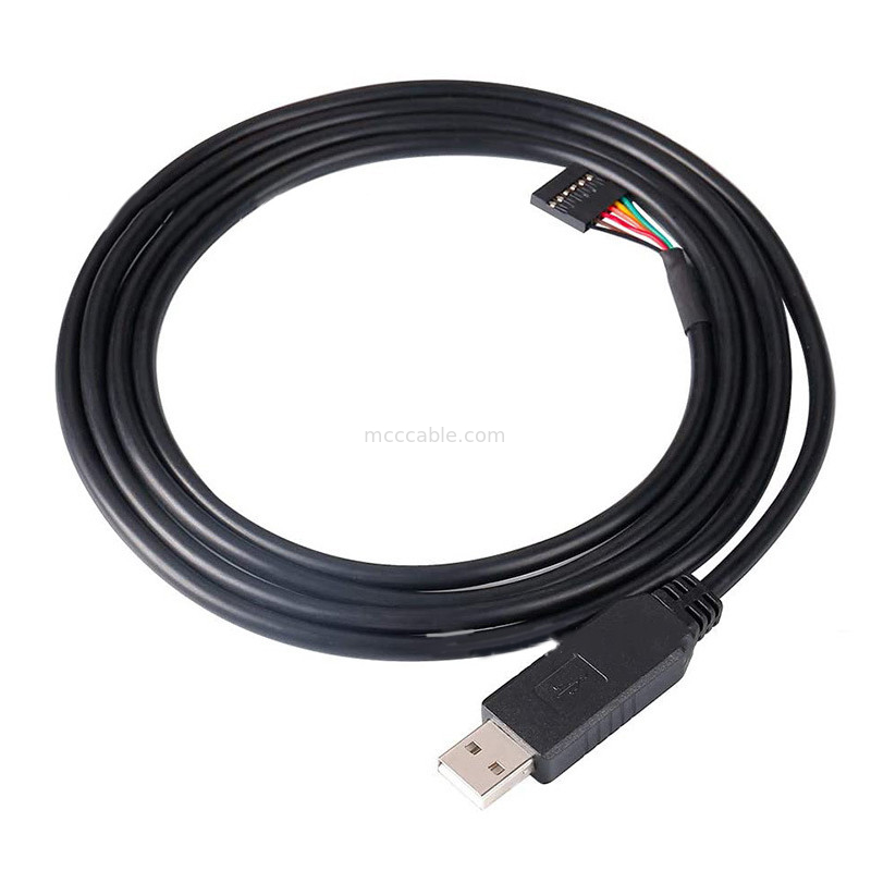 FTDI-chip USB tot 6P TTL-232R-3V3 5V-niveau-module seriepoortkabel Ttl3.3v5v, aanpasbaar stroomtoevoer pinnummer