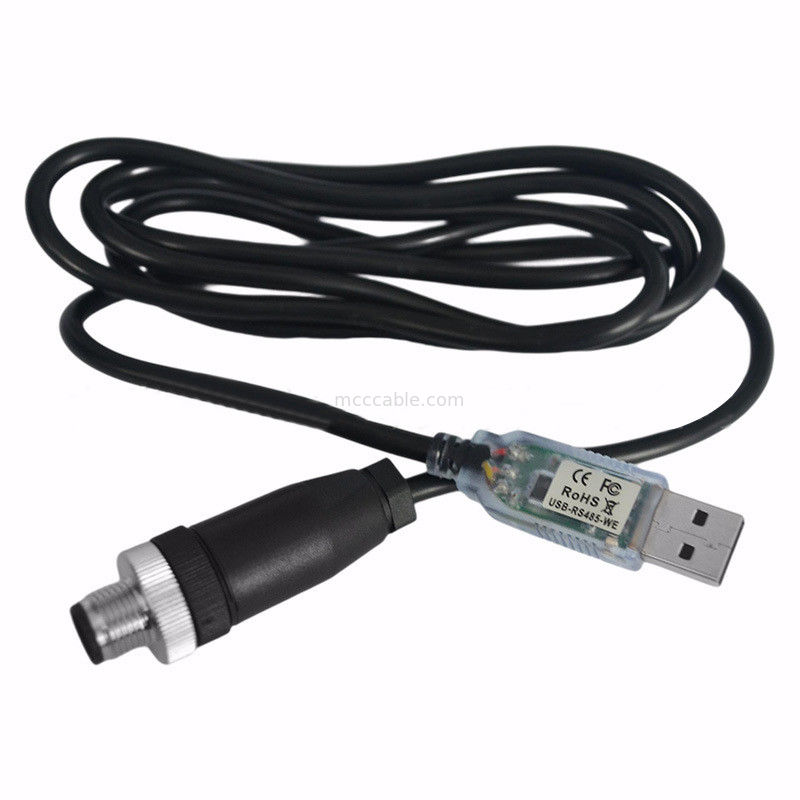 USB-A naar RS485-M12 M8 waterdichte connector voor CNC-machinewerktuigen PLAM LED-display