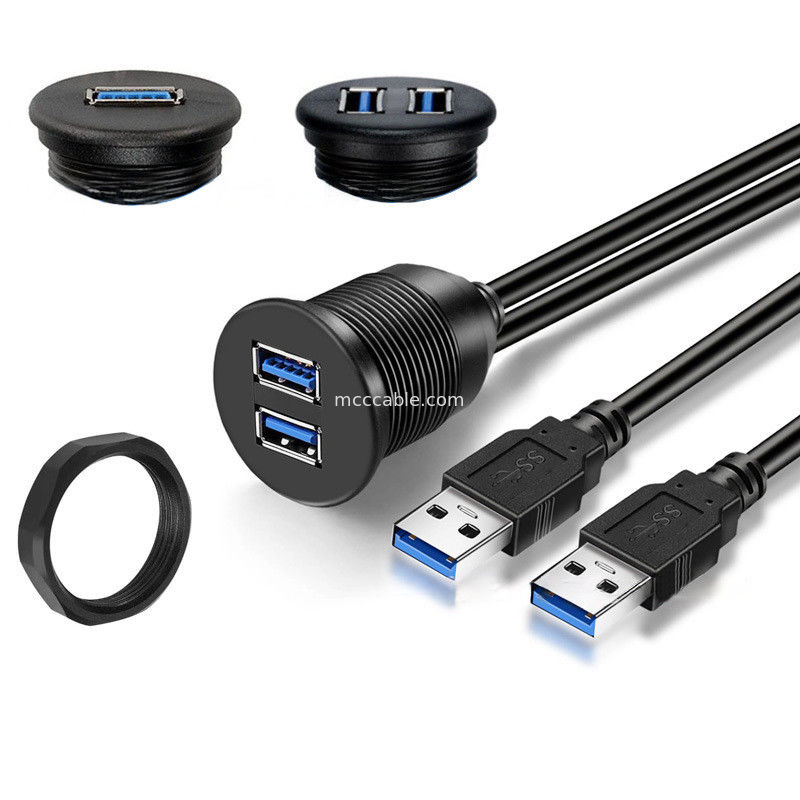 Persoonlijke harnas USB3.0 kalf Kabel voor het dashboard van de auto ronde kop USB3.0 verlengkabel van man tot vrouw waterdicht kabel