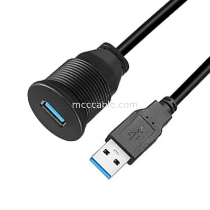 Persoonlijke harnas USB3.0 kalf Kabel voor het dashboard van de auto ronde kop USB3.0 verlengkabel van man tot vrouw waterdicht kabel