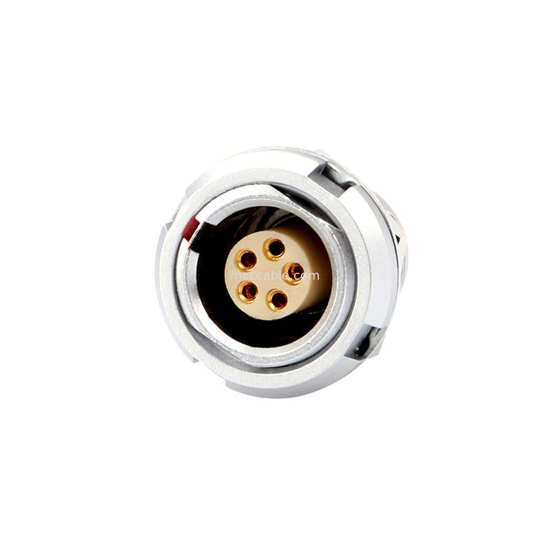 Industriële waterdichte connector B-serie Z2 5pin dubbelnoot las printplaat pin kern (recht en hoekig)