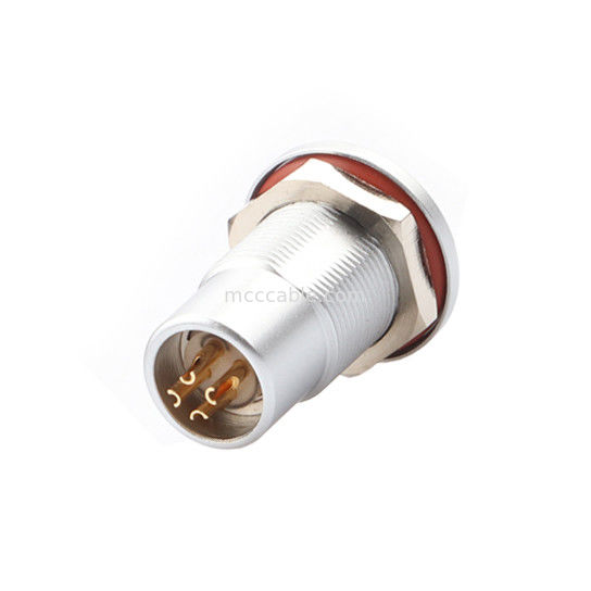 Circulaire waterdichte aansluiting B-serie Z7 4P Vrouwelijke vacuümverzegelde waterdichte stopcontact, vaste stopcontactnoot IP68