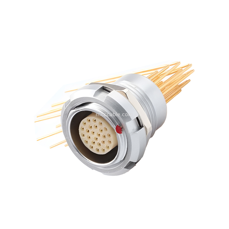 B-serie Push Pull Circular Connector Multi-core type 2~32 kern lasnaald kern (recht of hoekig)