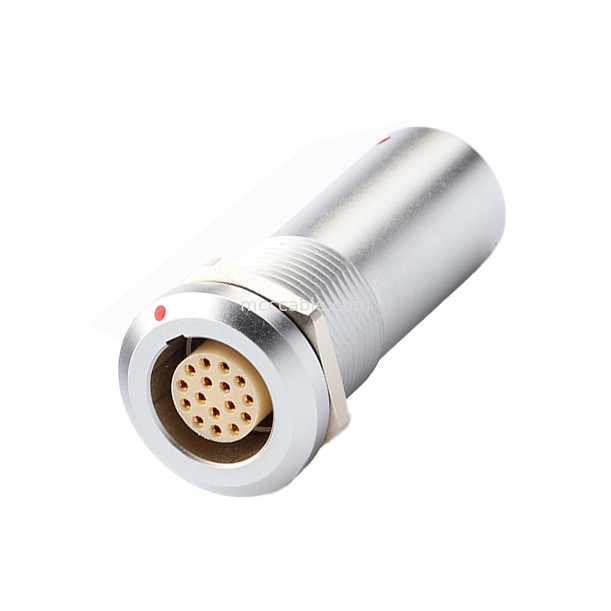 Military Industrial Medical Circular Connectors B Series Z19 16P Vaste dubbelgang, moer Vaste, vaste pinnen aan beide uiteinden