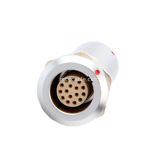 Military Industrial Medical Circular Connectors B Series Z19 16P Vaste dubbelgang, moer Vaste, vaste pinnen aan beide uiteinden