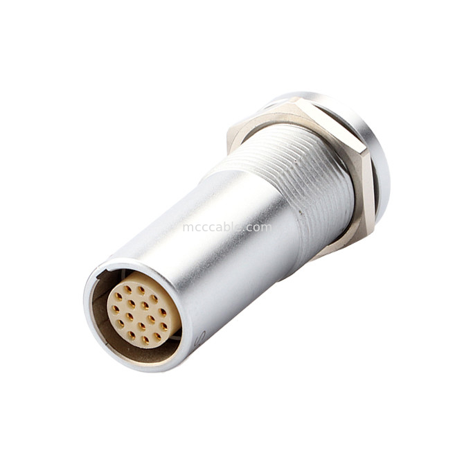 Military Industrial Medical Circular Connectors B Series Z19 16P Vaste dubbelgang, moer Vaste, vaste pinnen aan beide uiteinden