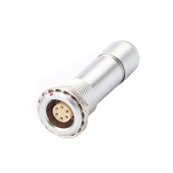 Industriële waterdichte cirkelvormige aansluiting B-serie Z10 6P Vrouwelijke Universal Double Nut Cable Clamp voor binnenshuis om de kabel te bevestigen