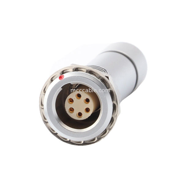 Industriële waterdichte cirkelvormige aansluiting B-serie Z10 6P Vrouwelijke Universal Double Nut Cable Clamp voor binnenshuis om de kabel te bevestigen