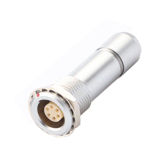 Industriële waterdichte cirkelvormige aansluiting B-serie Z10 6P Vrouwelijke Universal Double Nut Cable Clamp voor binnenshuis om de kabel te bevestigen