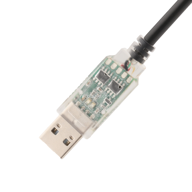 USB RS422 tot RJ45 8P8C Vrouwelijke nikkelbedekte WB-1800-BT Industrial Network Debug Adapter Cable