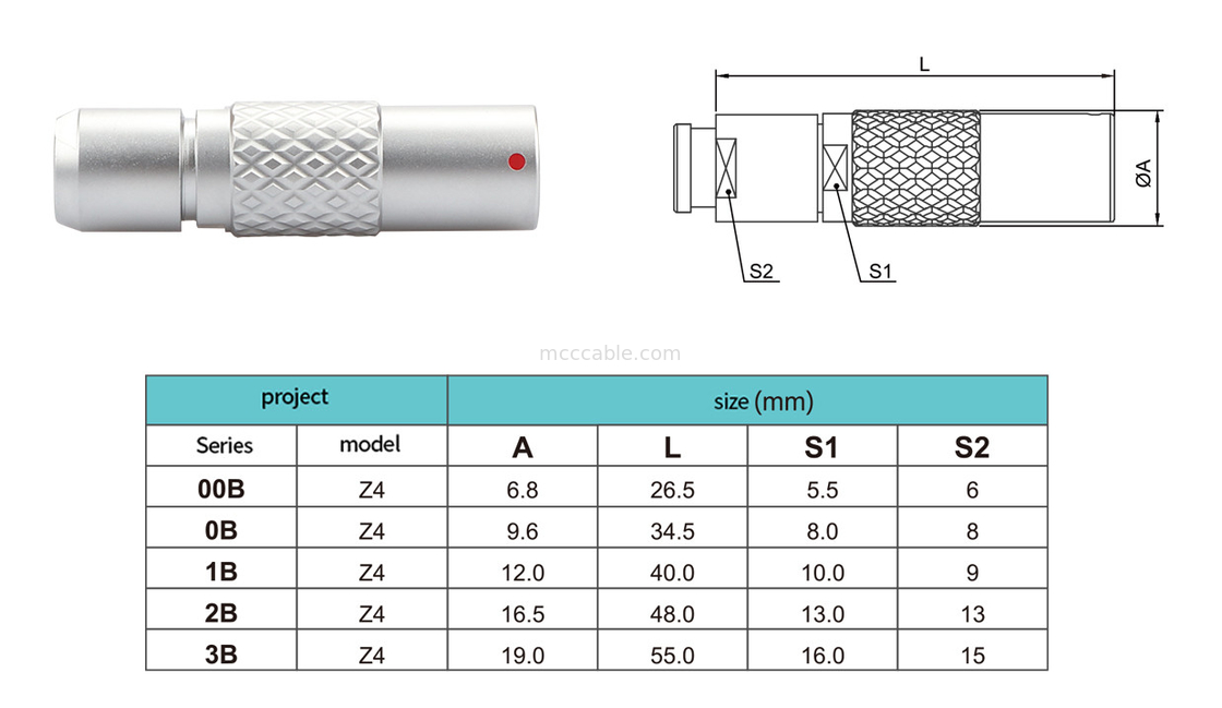7Pin Z4 B-serie Circulaire waterdichte connector Drijvende stopcontact Veilig push-pull zelfvergrendelingssysteem