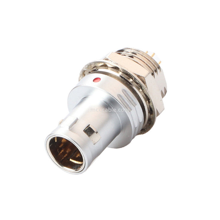 Circulaire aansluiting T9 7Pin Vaste stekkernoot Vaste aansluiting Militaire medische ruimtevaartapparatuur