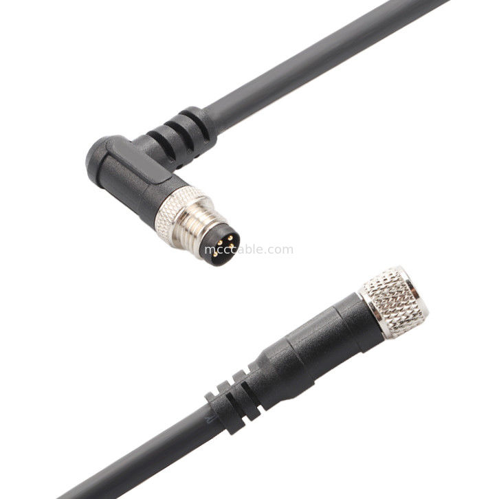 Industriële aansluiting M8 Injectie gevormd cirkelvormig waterdicht aansluiting Man Vrouw 6 pin