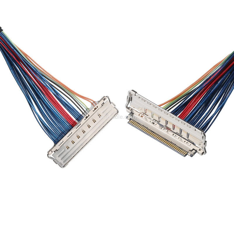 JAE FI-RE51-HL en JST EHR-7 tot en met 20679-040T-01 LVDS-EDP-kabel Micro-coaxiale kabel