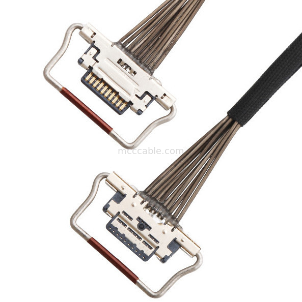 10 Pin Micro Coaxial Cable 0.4mm Hoogte 20633-310T-01S Lvds voor Thermische Camera