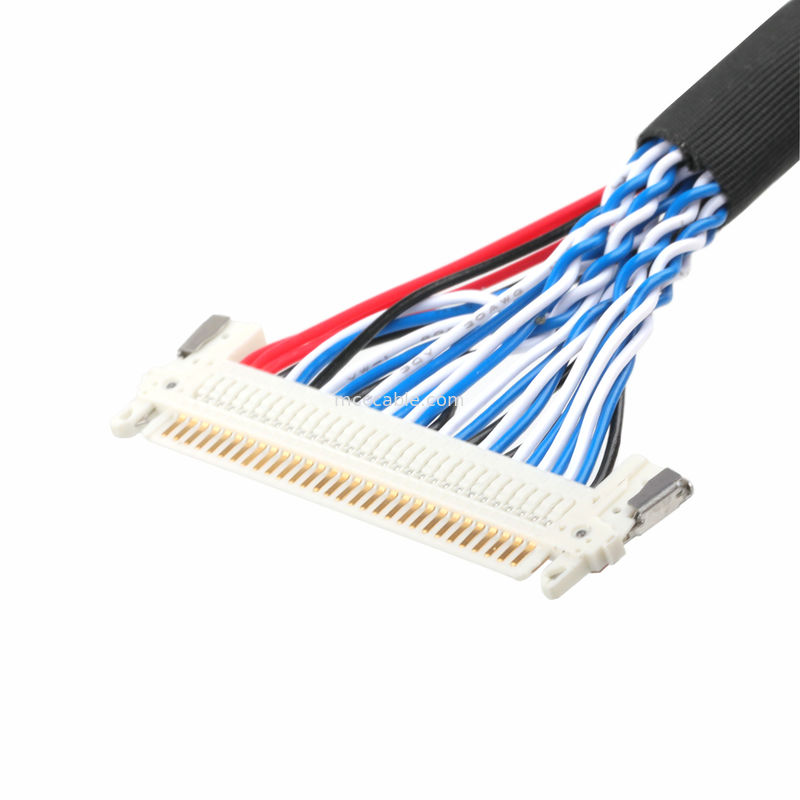 LVDS-kabel DF13-4008-1.250 10 tot FI-X30HL en KW30-8P-10 800 kabel coaxial connector