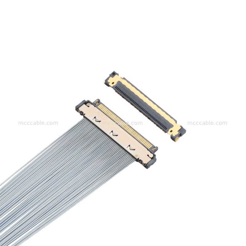 KEL XSL20-48S 0,25 mm pitch micro-coaxkabel, 44AWG PFA afgeschermd, dubbel afgesloten