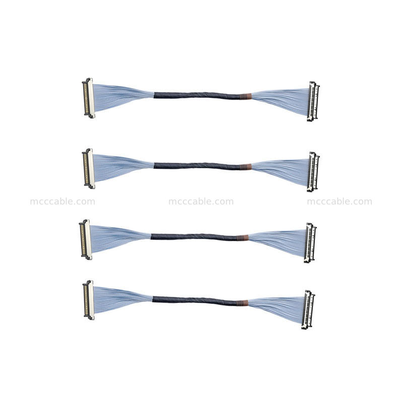 0.4mm USL20-30SS-050C Micro Coax Cable Militaire schok- en trillingsbestendig voor tactische camera's