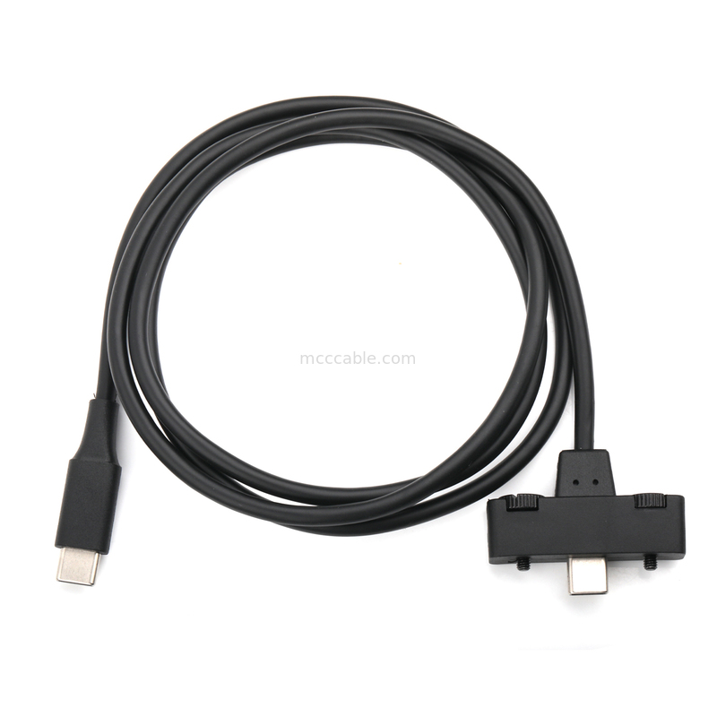 24AWG USB-C to USB-C Cable, High-Speed 2C+3C Braided Shield Assembly