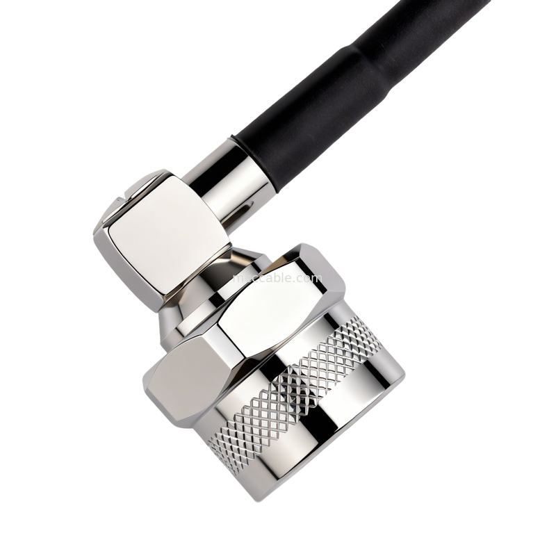 N Male to Right Angle N Male Coaxial Cable – LMR-195 Low Loss RF Cable