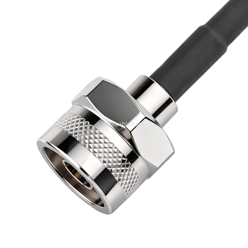 N Male to Right Angle N Male Coaxial Cable – LMR-195 Low Loss RF Cable