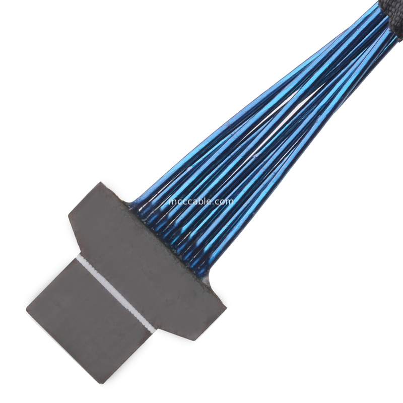 36AWG Micro Coaxial Cable   50Ω Impedantie   FPC 10-Pin naar FPC 10-Pin   UL1354