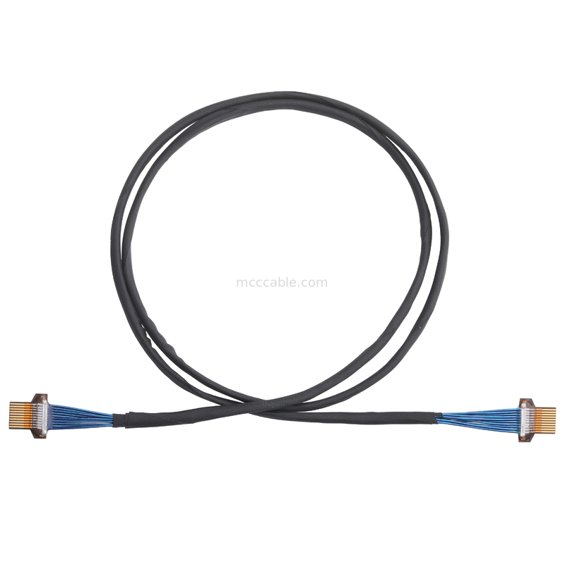 36AWG Micro Coaxial Cable   50Ω Impedantie   FPC 10-Pin naar FPC 10-Pin   UL1354