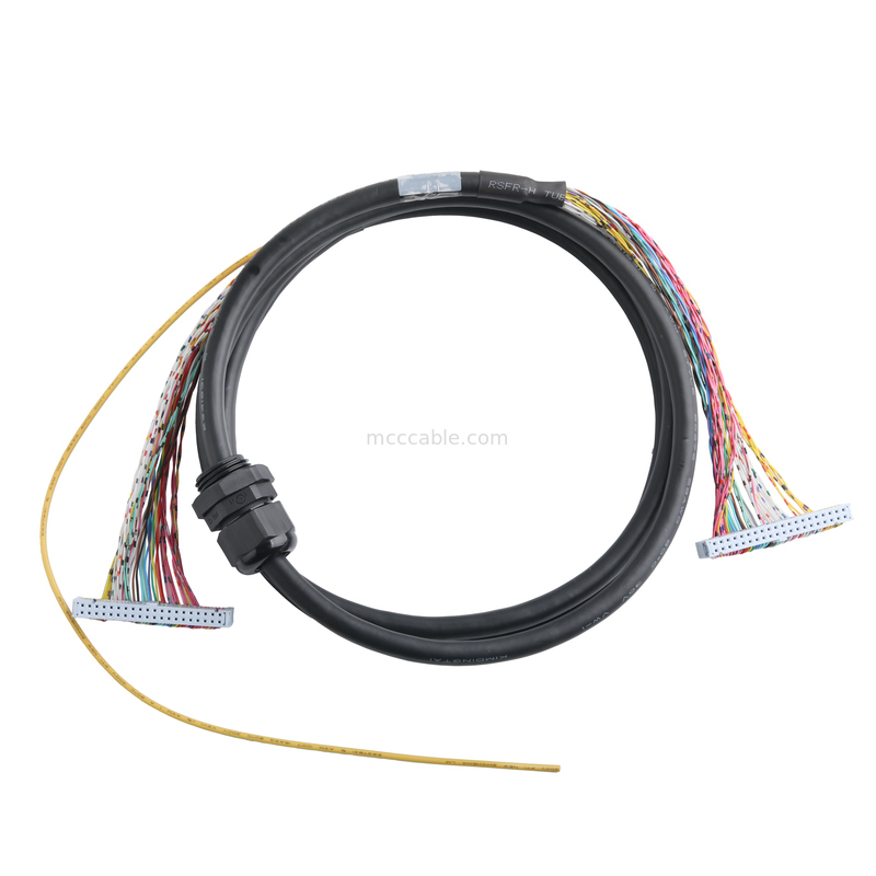 40-pins IDC lintkabelboom - 28AWG 0,05 mm pitch - 40-aderige platte draad