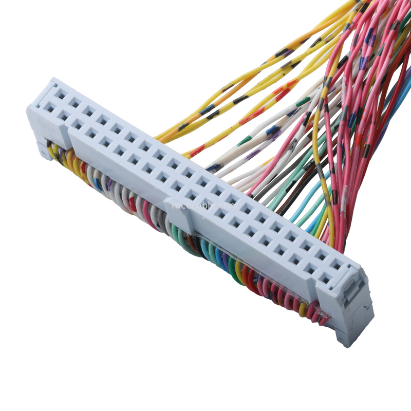 40-pins IDC lintkabelboom - 28AWG 0,05 mm pitch - 40-aderige platte draad